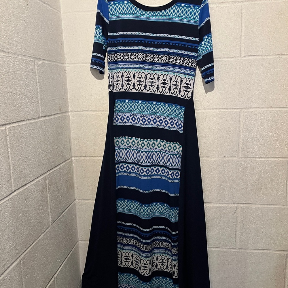 Lot of Three Maxi Dresses Collection Colorful Patterned